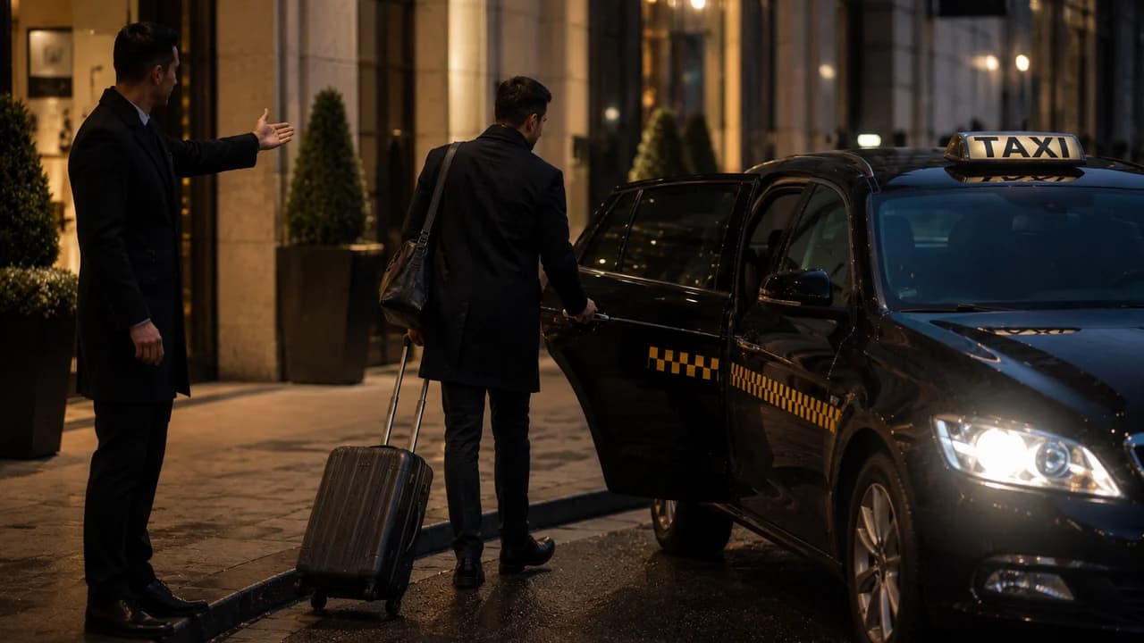 An operations handover scene at a transport hub.