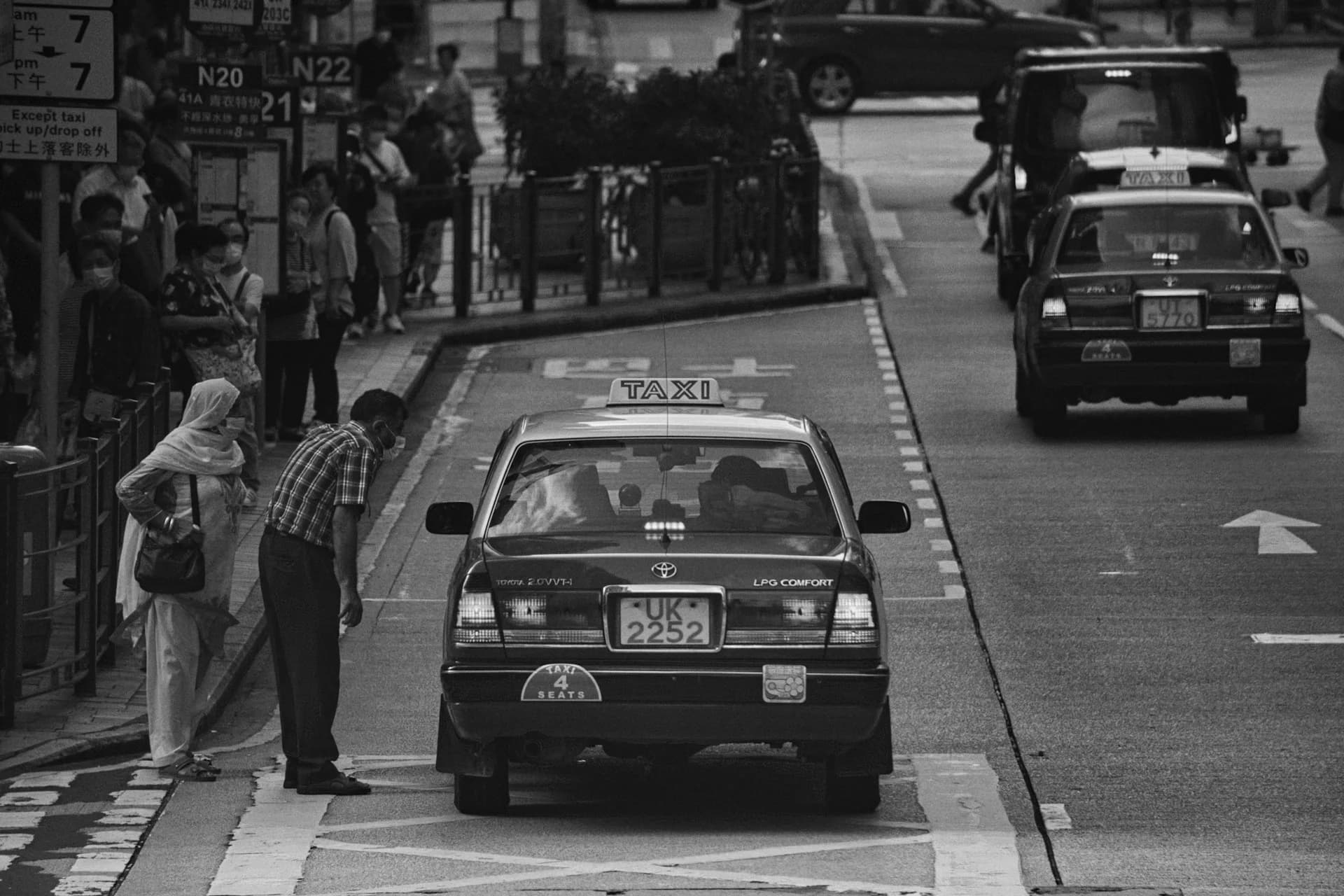 A passenger transport scene.